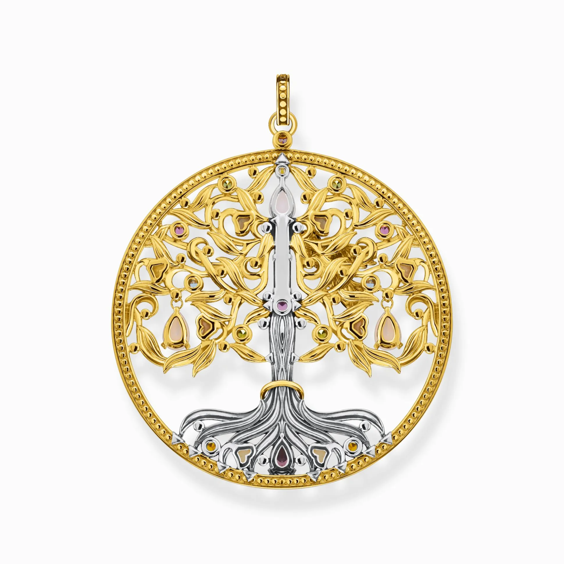 Outlet Anhänger Baum der Liebe gold Rabe Damen Anhänger|18K Vergoldung - 925 Silber