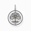 Flash Sale Anhänger Baum der Liebe silber farbige Steine Damen Anhänger