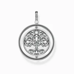 Flash Sale Anhänger Baum der Liebe silber farbige Steine Damen Anhänger