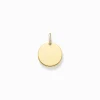 Discount Anhänger Coin klein gold Damen Anhänger|18K Vergoldung - 925 Silber