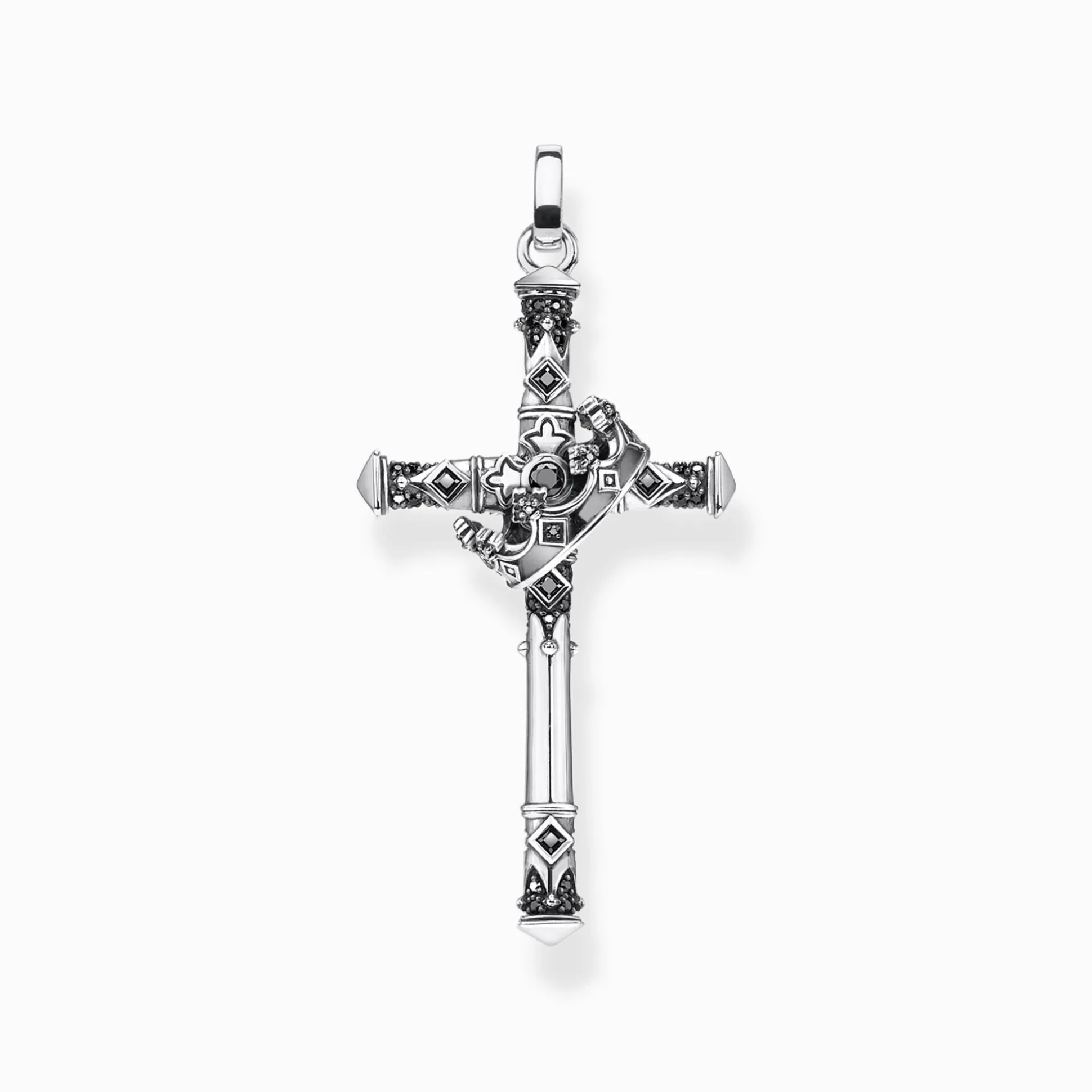 New Anhänger Kreuz und Krone Damen Anhänger|Anhänger