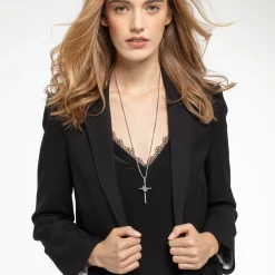 New Anhänger Kreuz und Krone Damen Anhänger|Anhänger