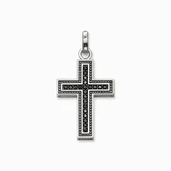 Cheap Anhänger schwarzes Kreuz Pavé Damen Anhänger|Anhänger