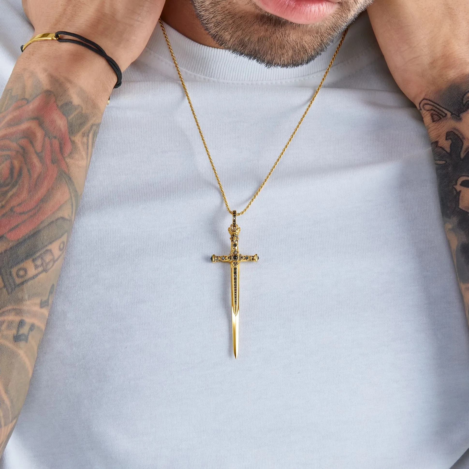 Clearance Anhänger Schwert gold Damen Anhänger|Anhänger