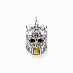 Hot Anhänger Totenkopf Ritter Damen Anhänger|18K Vergoldung - 925 Silber