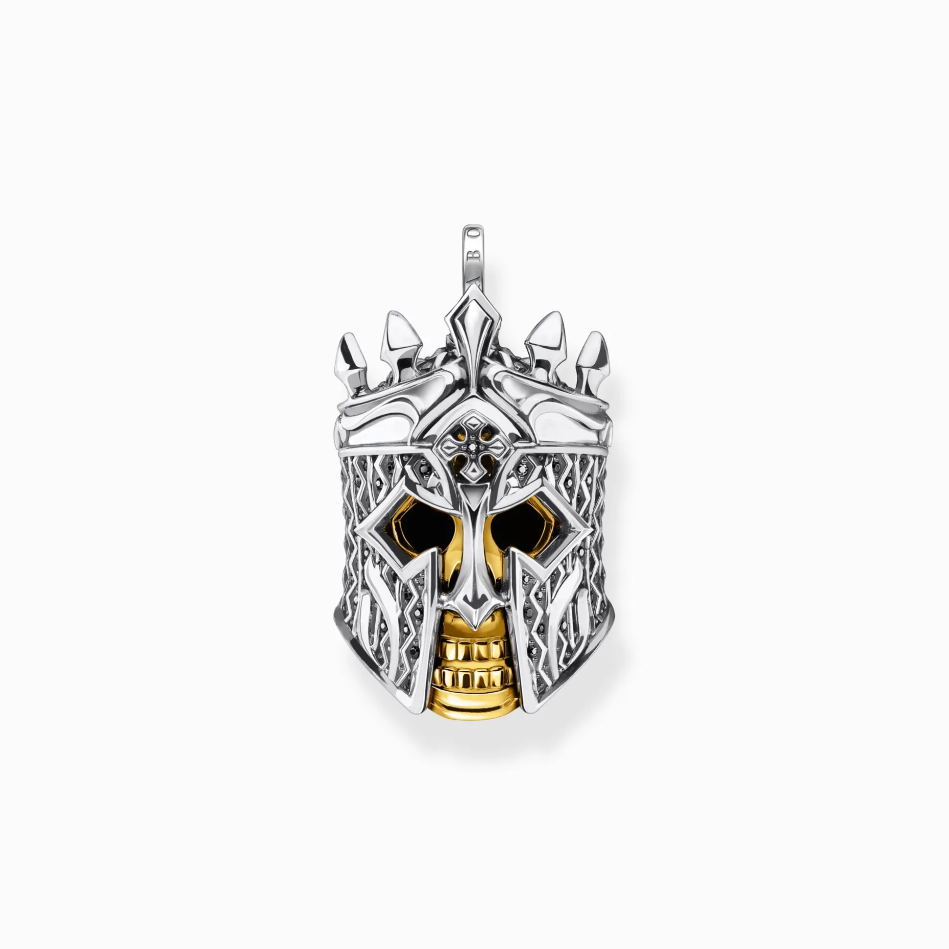 Hot Anhänger Totenkopf Ritter Damen Anhänger|18K Vergoldung - 925 Silber