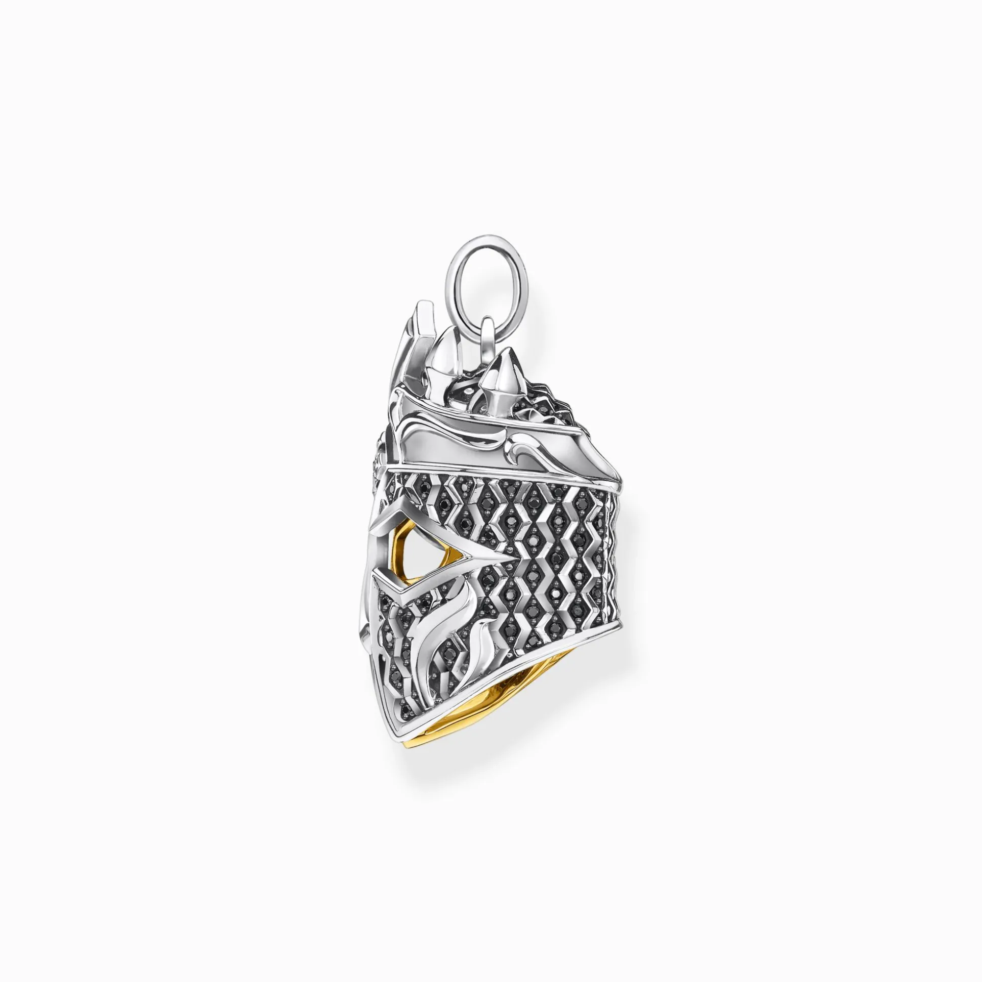 Hot Anhänger Totenkopf Ritter Damen Anhänger|18K Vergoldung - 925 Silber