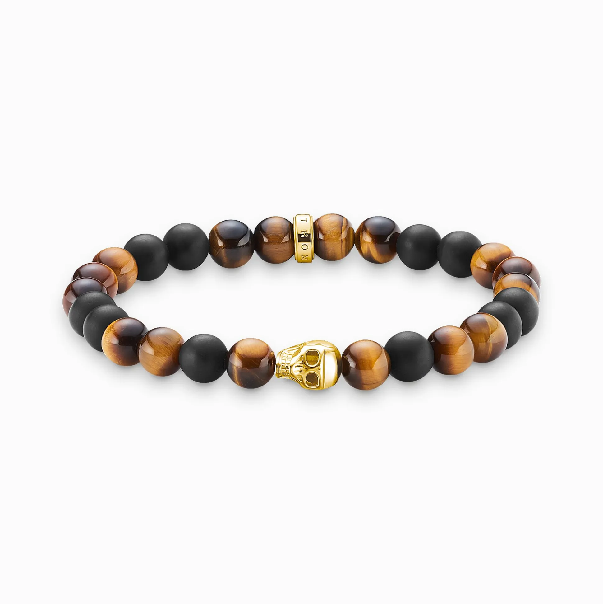 Hot Armband braun Totenkopf Damen Armbänder|18K Vergoldung - 925 Silber