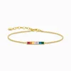 Fashion Armband bunte Steine gold Damen Armbänder
