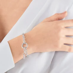Fashion Armband Glieder silber Damen Armbänder
