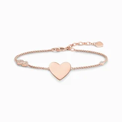 Discount Armband Herz mit Infinity Damen Armbänder|18K Rosé-Vergoldung - 925 Silber