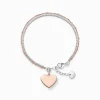 Hot Armband Herz roségold silber Damen Armbänder|18K Rosé-Vergoldung - 925 Silber
