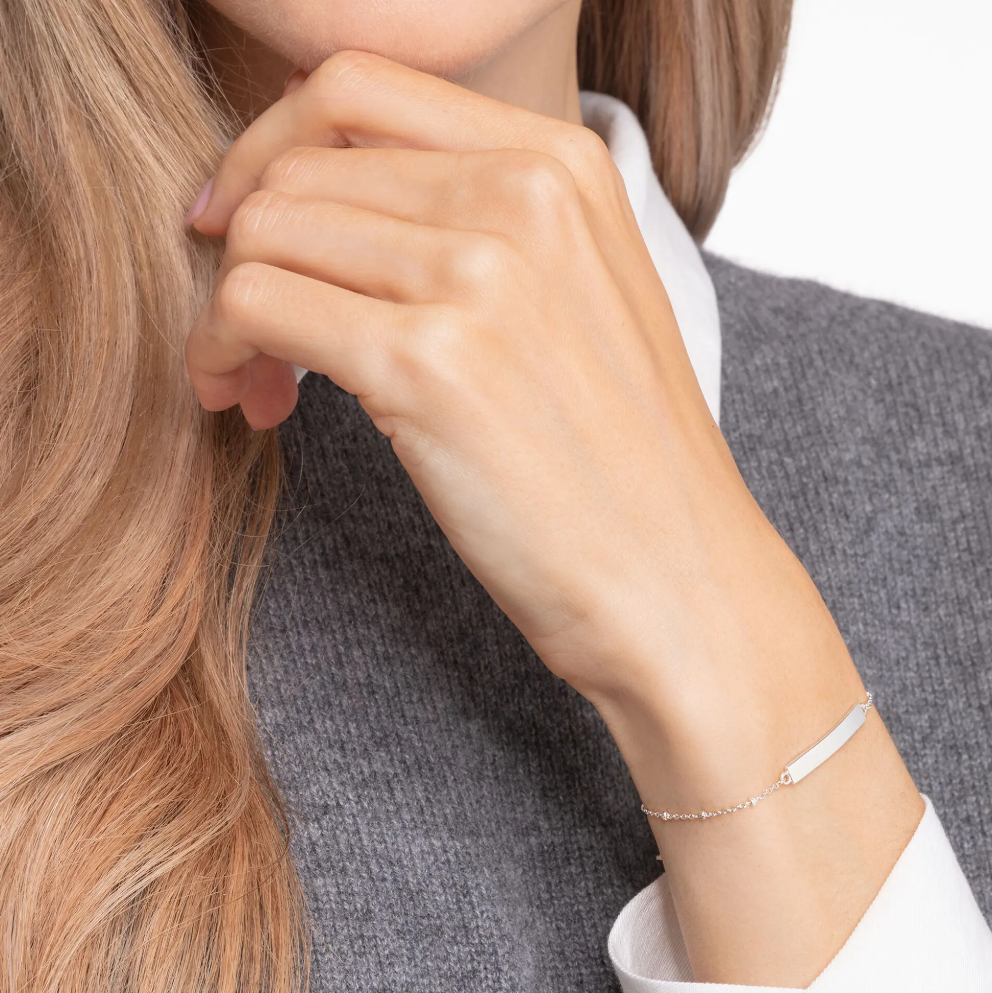 Flash Sale Armband klassisch Dots silber Damen Armbänder|925 Silber