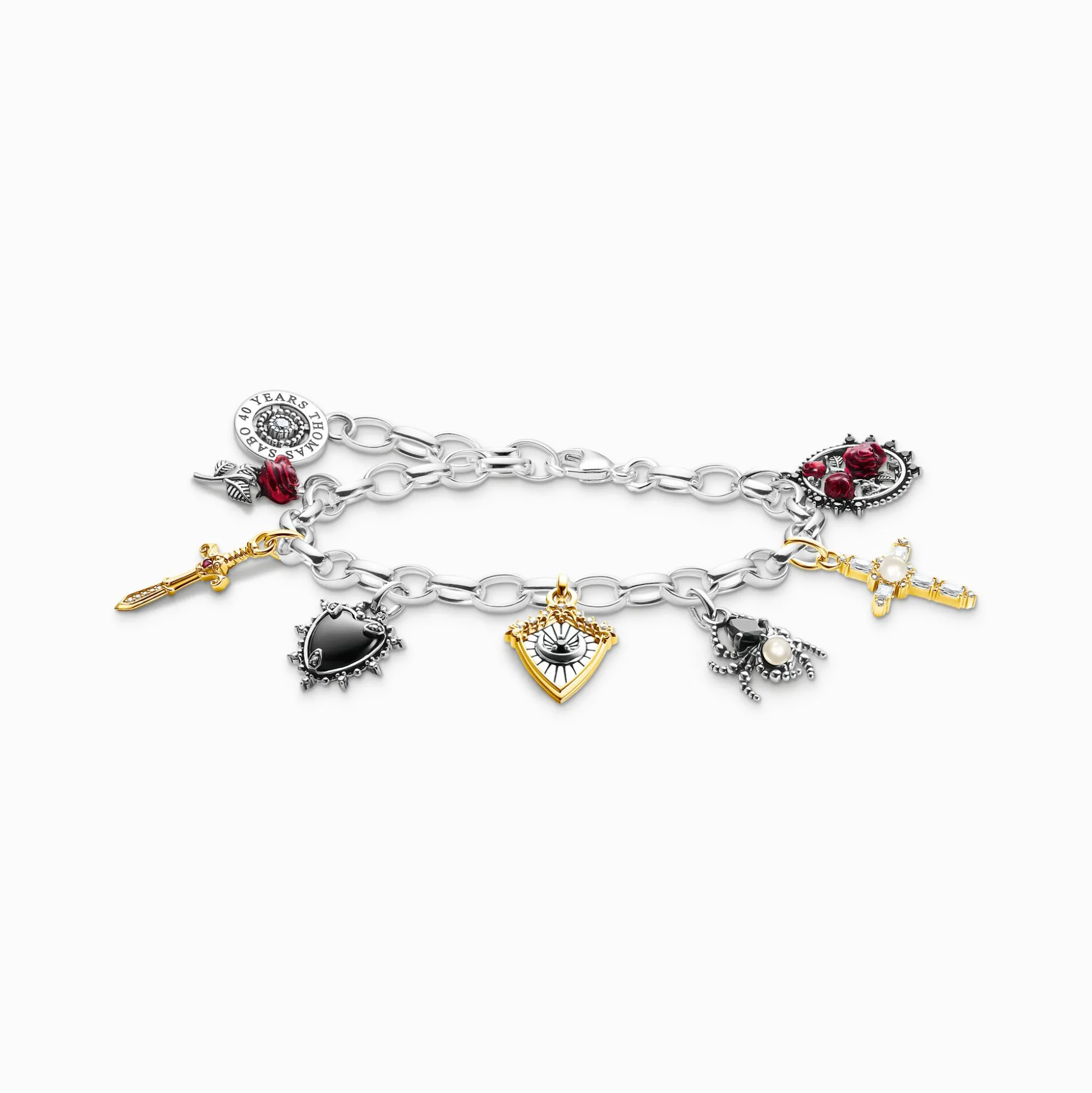 New Armband mit Anhängern True Romance Silber Damen Armbänder|925 Silber