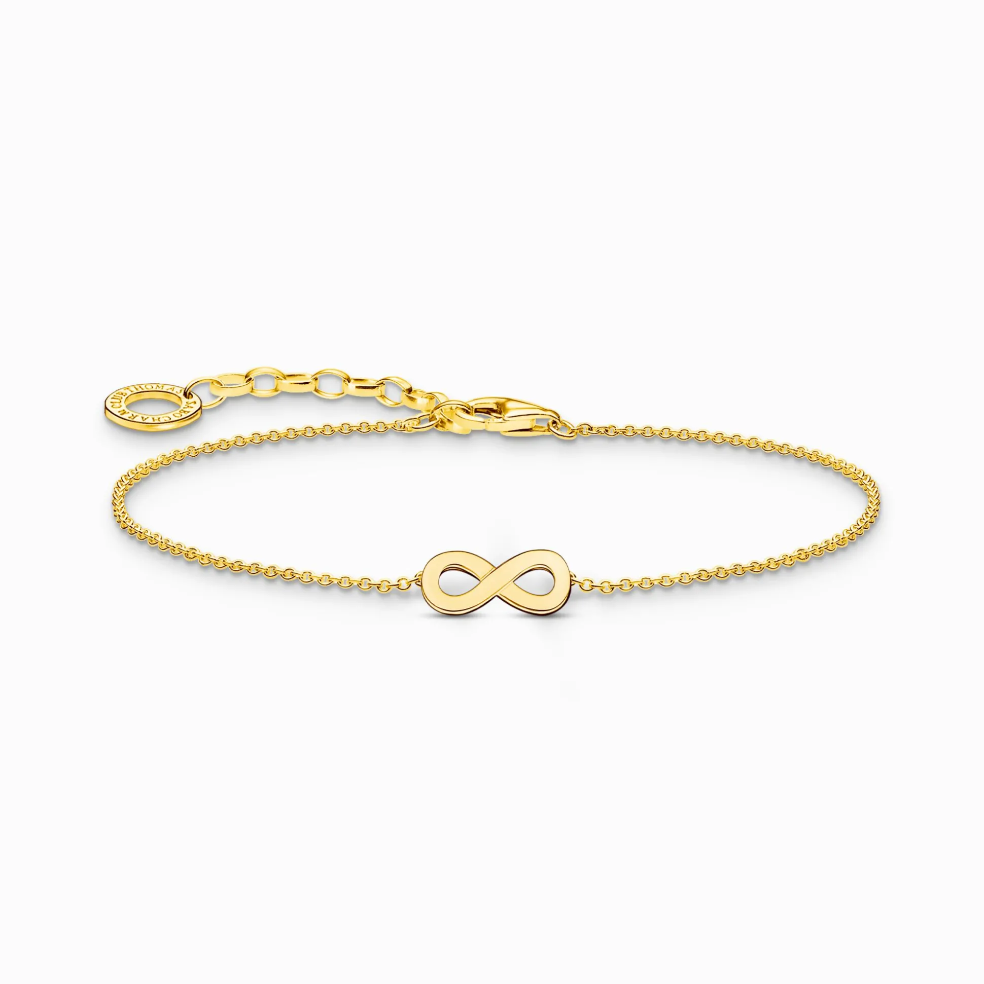 Fashion Armband mit Infinity-Anhänger vergoldet Damen Armbänder|18K Vergoldung - 925 Silber