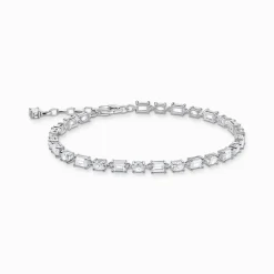 Shop Armband mit weißen Steinen Silber Damen Armbänder|925 Silber