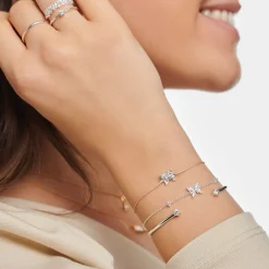 Fashion Armband Schmetterling weiße Steine Damen Armbänder