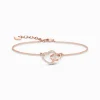 Flash Sale Armband Together Forever Herz Damen Armbänder|18K Rosé-Vergoldung - 925 Silber
