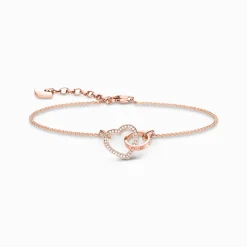 Flash Sale Armband Together Forever Herz Damen Armbänder|18K Rosé-Vergoldung - 925 Silber