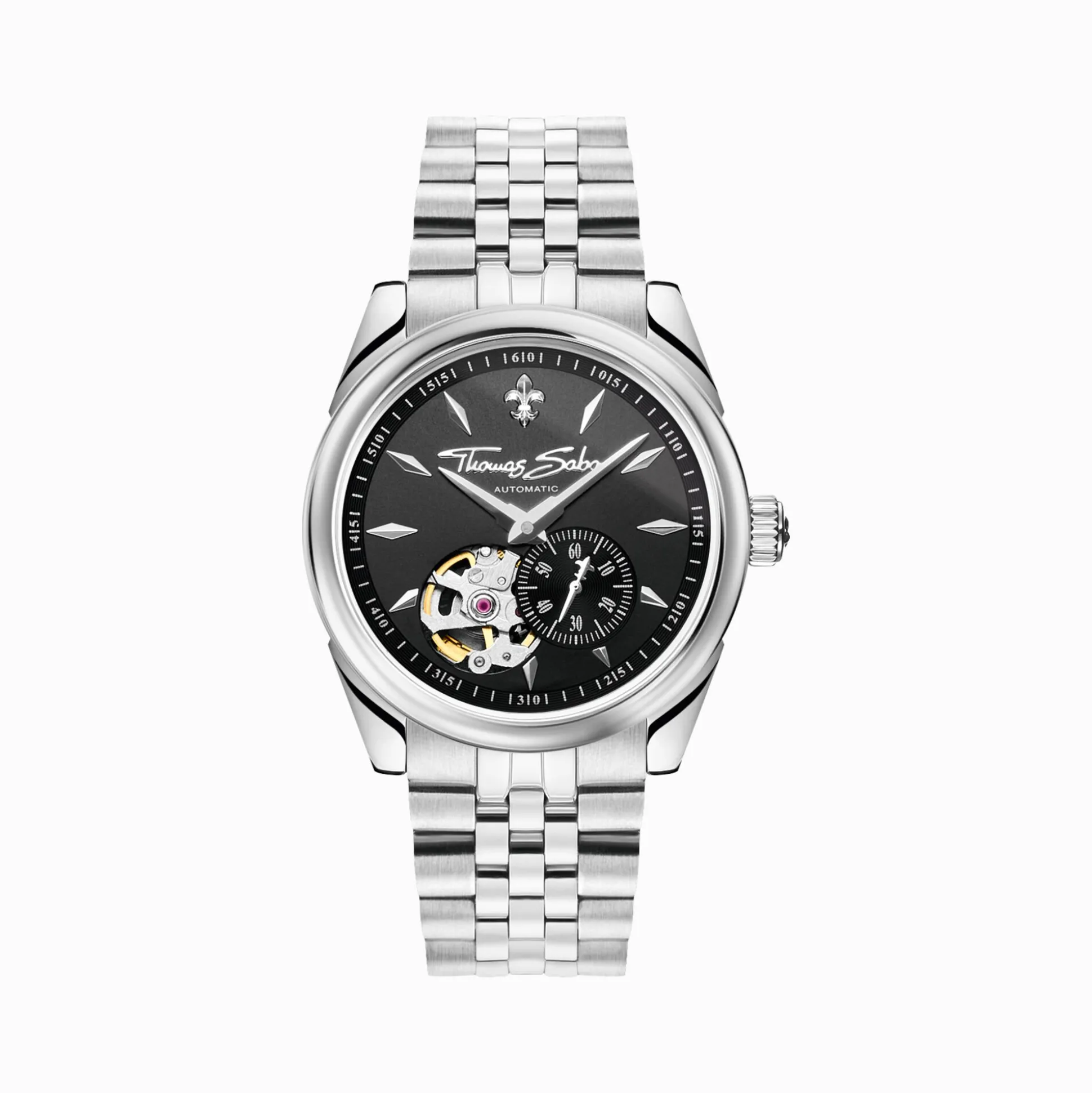 Flash Sale Automatikuhr mit 36 mm und Lilienemblem silberfarben Damen Uhren|Damenuhren