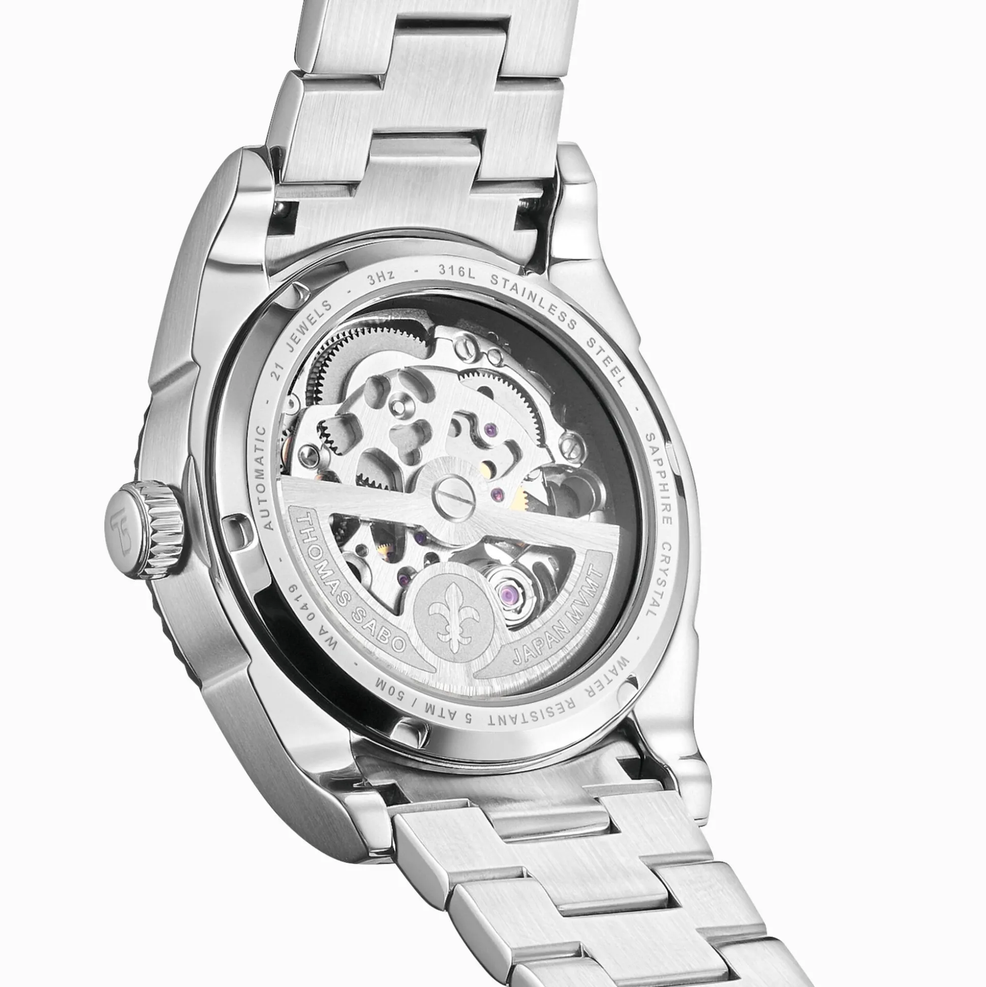 Fashion Automatikuhr mit 36 mm und Zifferblatt in Smaragdgrün silberfarben Damen Uhren|Damenuhren