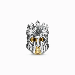 Fashion Bead Totenkopf Ritter Damen Beads|18K Vergoldung - 925 Silber