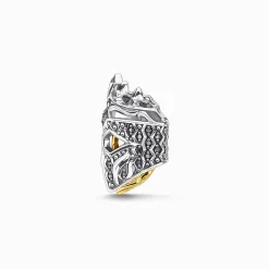 Fashion Bead Totenkopf Ritter Damen Beads|18K Vergoldung - 925 Silber