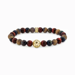 Best Sale Beads-Armband aus Tigerauge vergoldet Damen Armbänder|Armbänder