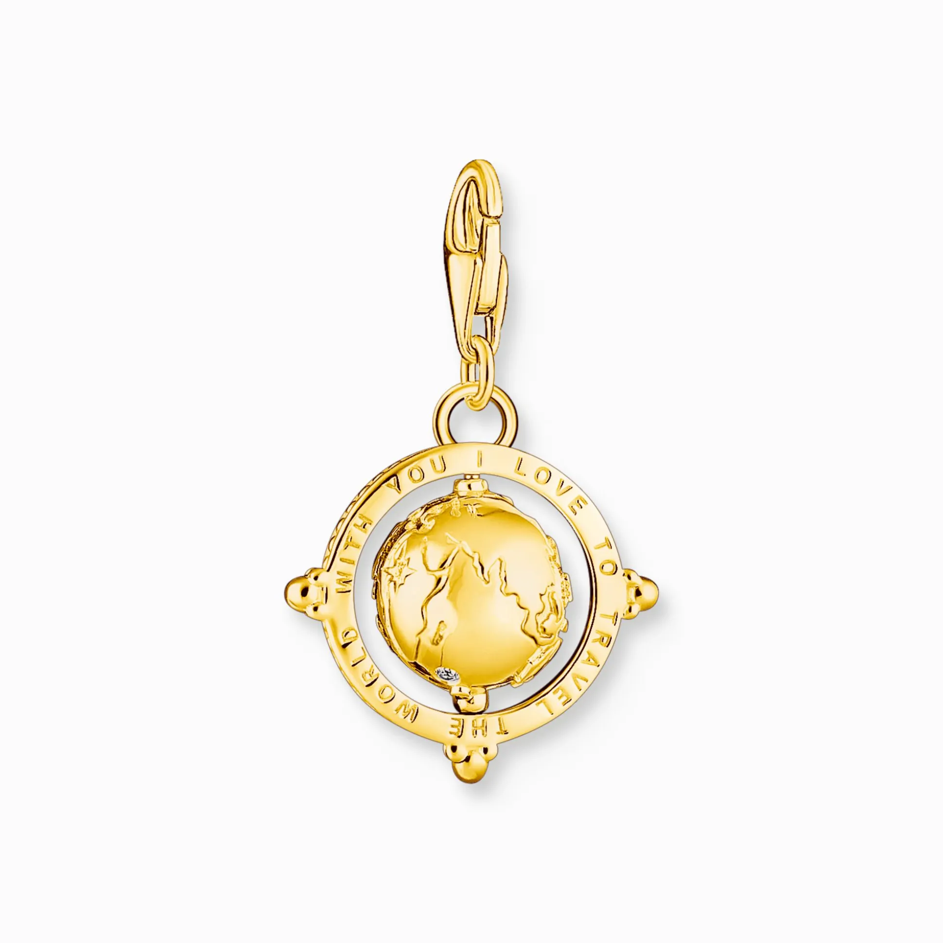 Flash Sale Charm-Anhänger bunte Weltkugel vergoldet Damen Charms|Charms