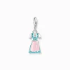 Cheap Charm-Anhänger buntes Dirndl Silber Damen Charms|Charms