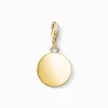 Hot Charm-Anhänger Coin Damen 18K Vergoldung - 925 Silber