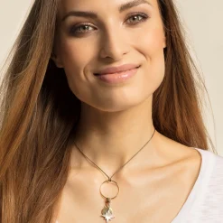 Hot Charm-Anhänger Coin Damen 18K Vergoldung - 925 Silber