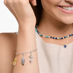 Online Charm-Anhänger Delfin mit Perle silber Damen Charms|Charms