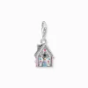 Best Charm-Anhänger Lebkuchenhaus mit vielen Details Silber Damen Charms|Charms