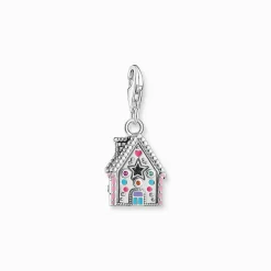 Best Charm-Anhänger Lebkuchenhaus mit vielen Details Silber Damen Charms|Charms
