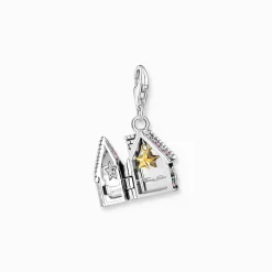 Best Charm-Anhänger Lebkuchenhaus mit vielen Details Silber Damen Charms|Charms