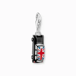 Cheap Charm-Anhänger LONDON Taxi mit Union Jack Silber Damen Charms|Charms