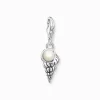 New Charm-Anhänger Muschel mit Perle silber Damen Charms|Charms