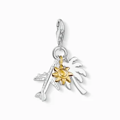 Best Charm-Anhänger Palme, Sonne, Flugzeug Damen Charms|Charms