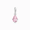 Store Charm-Anhänger pinker Tropfen Silber Damen Charms|Charms