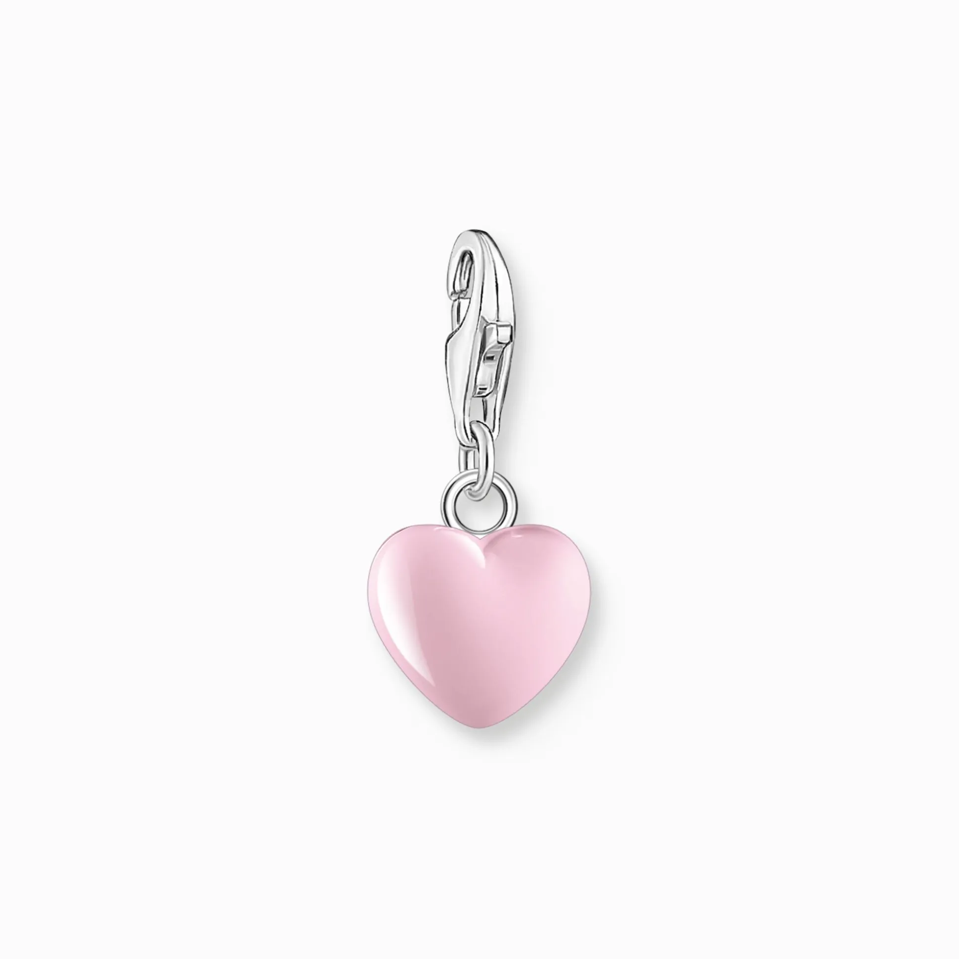 Store Charm-Anhänger pinkes Herz Silber Damen Charms|Charms