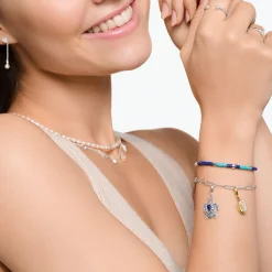 Best Charm-Anhänger Schildkröte mit blauen Steinen Damen Charms|Charms