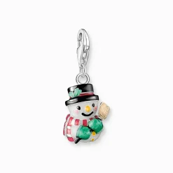 Cheap Charm-Anhänger Schneemann Silber Damen Charms|Charms