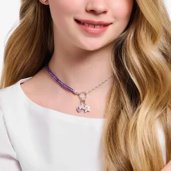 Shop Charm-Anhänger Stern mit weiße Steinen und weißer Kaltemaille Silber Damen Charms|Charms