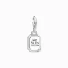 Best Charm-Anhänger Sternzeichen Waage mit Steinen Silber Damen Charms|Charms