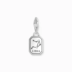 Best Charm-Anhänger Sternzeichen Waage mit Steinen Silber Damen Charms|Charms
