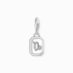 Outlet Charm-Anhänger Sternzeichen Steinbock mit Steinen Silber Damen Charms|Charms