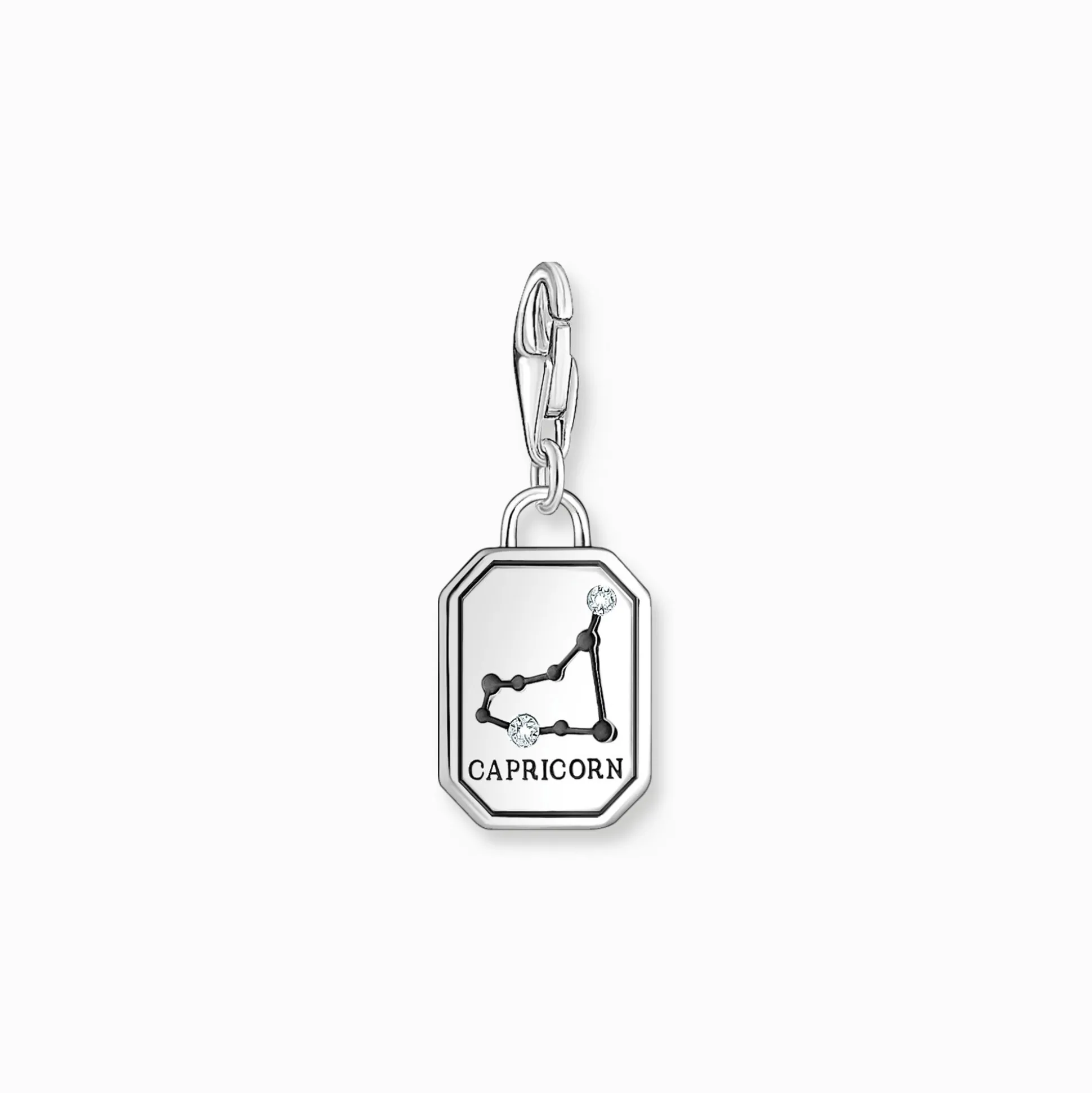 Outlet Charm-Anhänger Sternzeichen Steinbock mit Steinen Silber Damen Charms|Charms