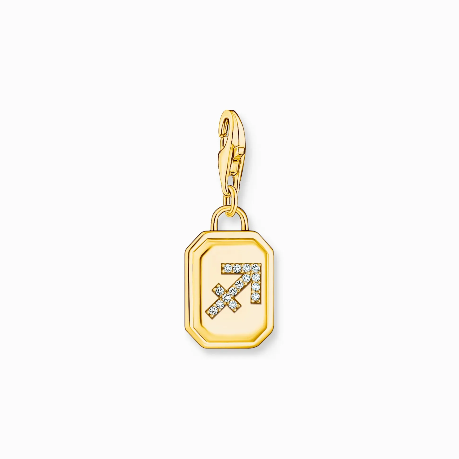 Clearance Charm-Anhänger Sternzeichen Schütze mit Steinen vergoldet Damen Charms|Charms