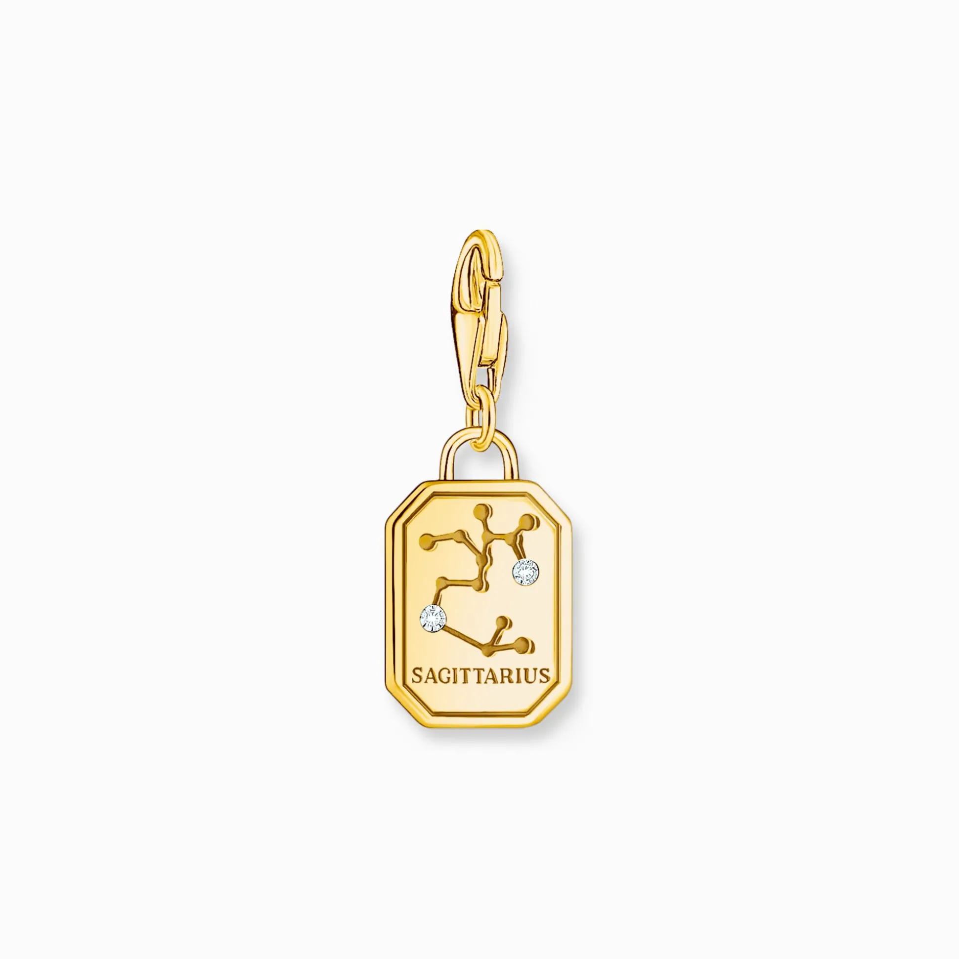Clearance Charm-Anhänger Sternzeichen Schütze mit Steinen vergoldet Damen Charms|Charms